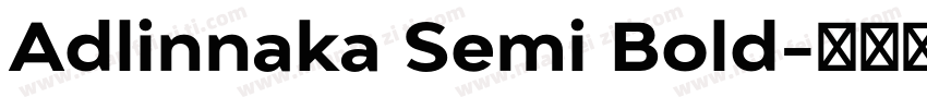 Adlinnaka Semi Bold字体转换